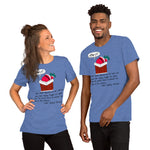 Santa Chimney Clark Short-Sleeve Unisex T-Shirt funny seasonal