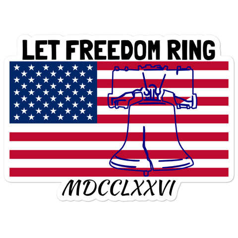 Freedom Ring Bubble-free stickers accessories