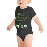 Quarantine Baby Bodysuit funny