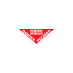 Mine Landmine Sign accessories stickers