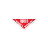 Mine Landmine Sign accessories stickers