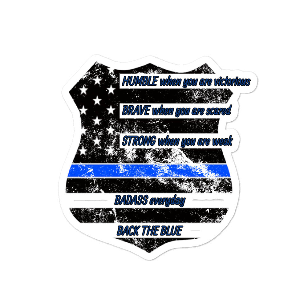 Police Retro stickers accessories