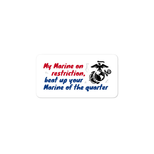 Marine Restriction stickers accessories