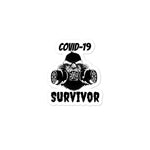 COVID Survivor Bubble-free stickers accessories