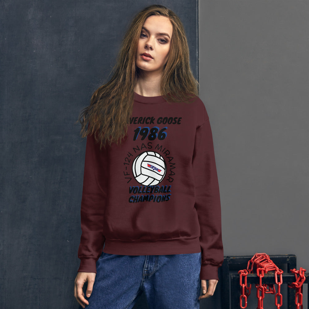 Volleyball Top Gun Unisex Sweatshirt funny