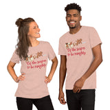 Gingerbread Naughty Short-Sleeve Unisex T-Shirt funny seasonal