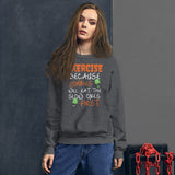 Exercise Zombies Unisex Sweatshirt funny seasonal