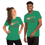 Gingerbread Naughty Short-Sleeve Unisex T-Shirt funny seasonal
