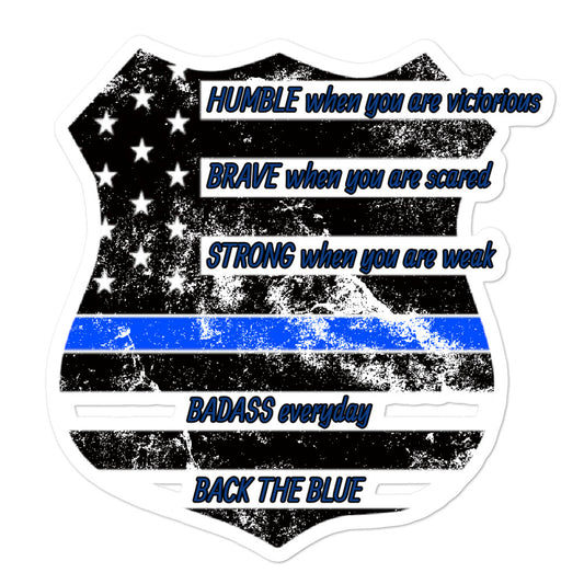Police Retro stickers accessories
