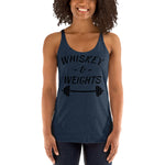 Whiskey Weights Women's Racerback Tank Funny