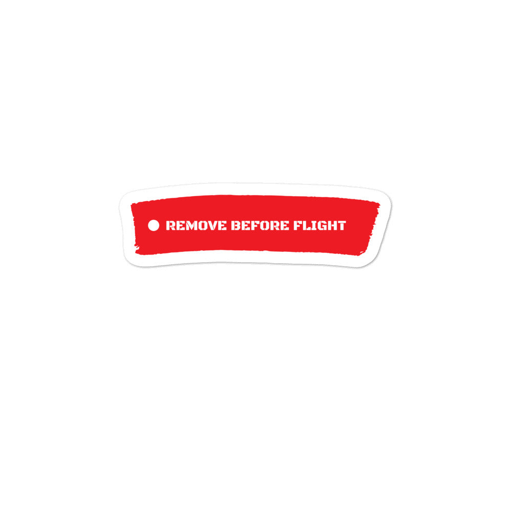 Remove Before Flight Bubble-free stickers accessories