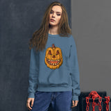 Angry Pumpkin Unisex Sweatshirt funny seasonal