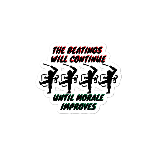 Beatings Morale Bubble-free stickers accessories