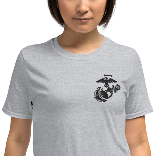 USMC Embroidered Short-Sleeve Unisex T-Shirt military