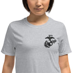 USMC Embroidered Short-Sleeve Unisex T-Shirt military