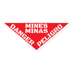 Mine Landmine Sign accessories stickers