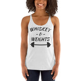 Whiskey Weights Women's Racerback Tank Funny