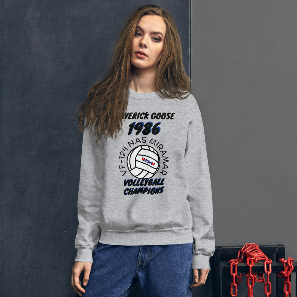 Volleyball Top Gun Unisex Sweatshirt funny