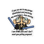 Nunchaku Pregnant stickers accessories
