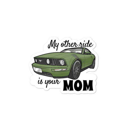 Mustang My Other Ride Bubble-free stickers accessories