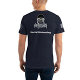Social Distancing Headshot Military T