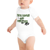 Thighs Puppy Eyes baby bodysuit funny