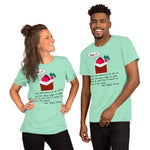 Santa Chimney Clark Short-Sleeve Unisex T-Shirt funny seasonal