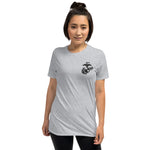 USMC Embroidered Short-Sleeve Unisex T-Shirt military