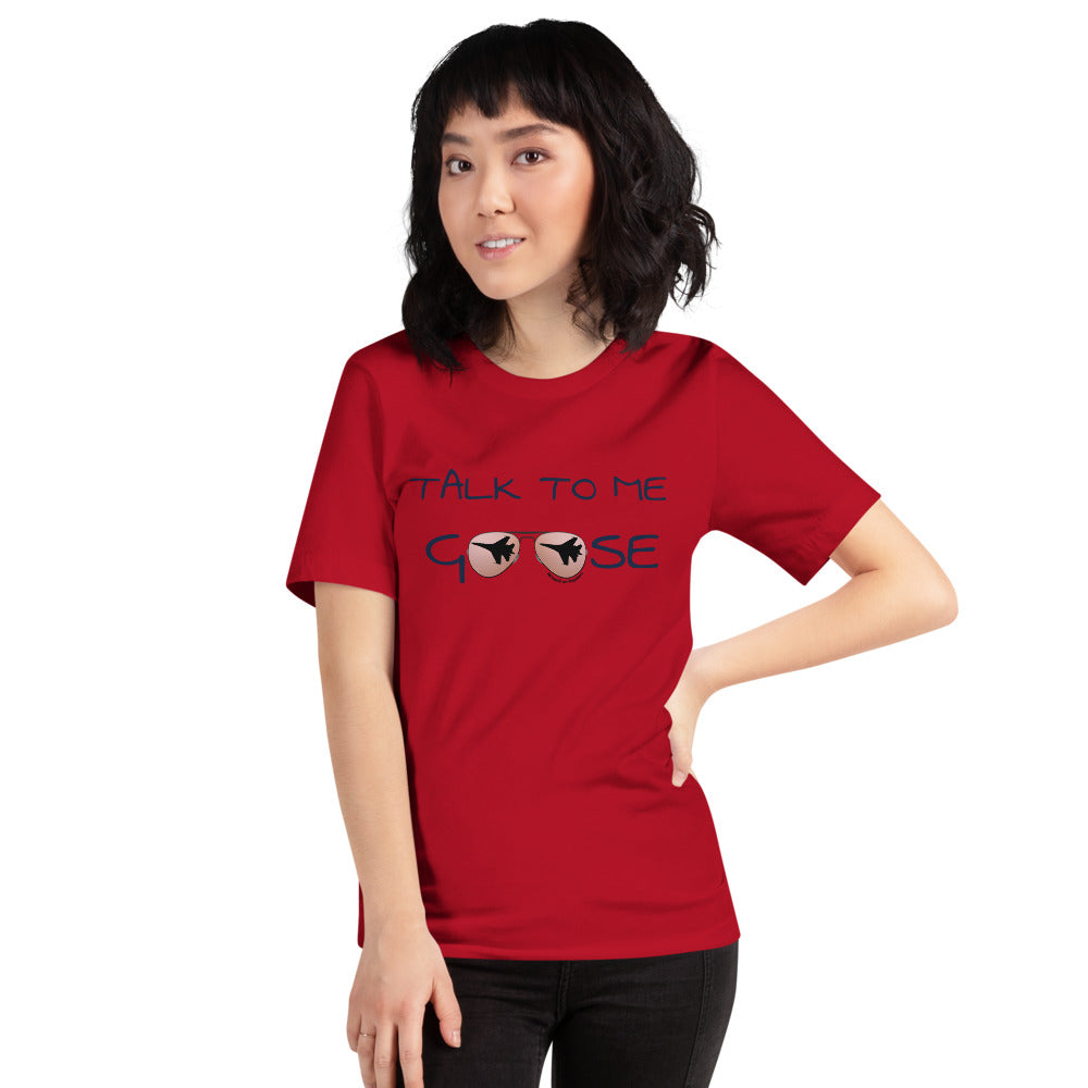 Talk to me Goose Top Gun Short-Sleeve Unisex T-Shirt funny