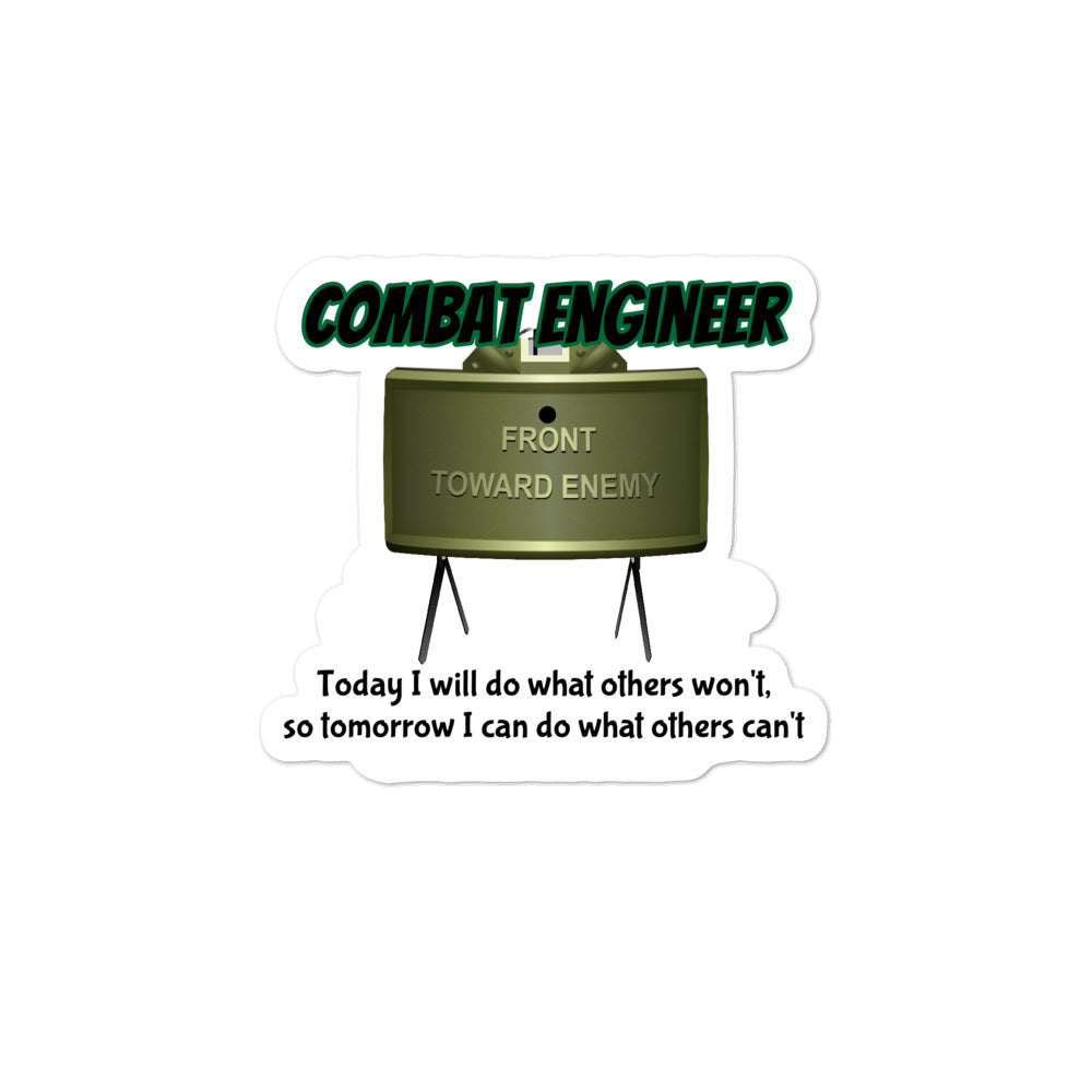 Claymore Combat Engineer Bubble-free stickers accessories