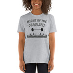 Night Deadlifts Short-Sleeve Unisex T-Shirt funny seasonal
