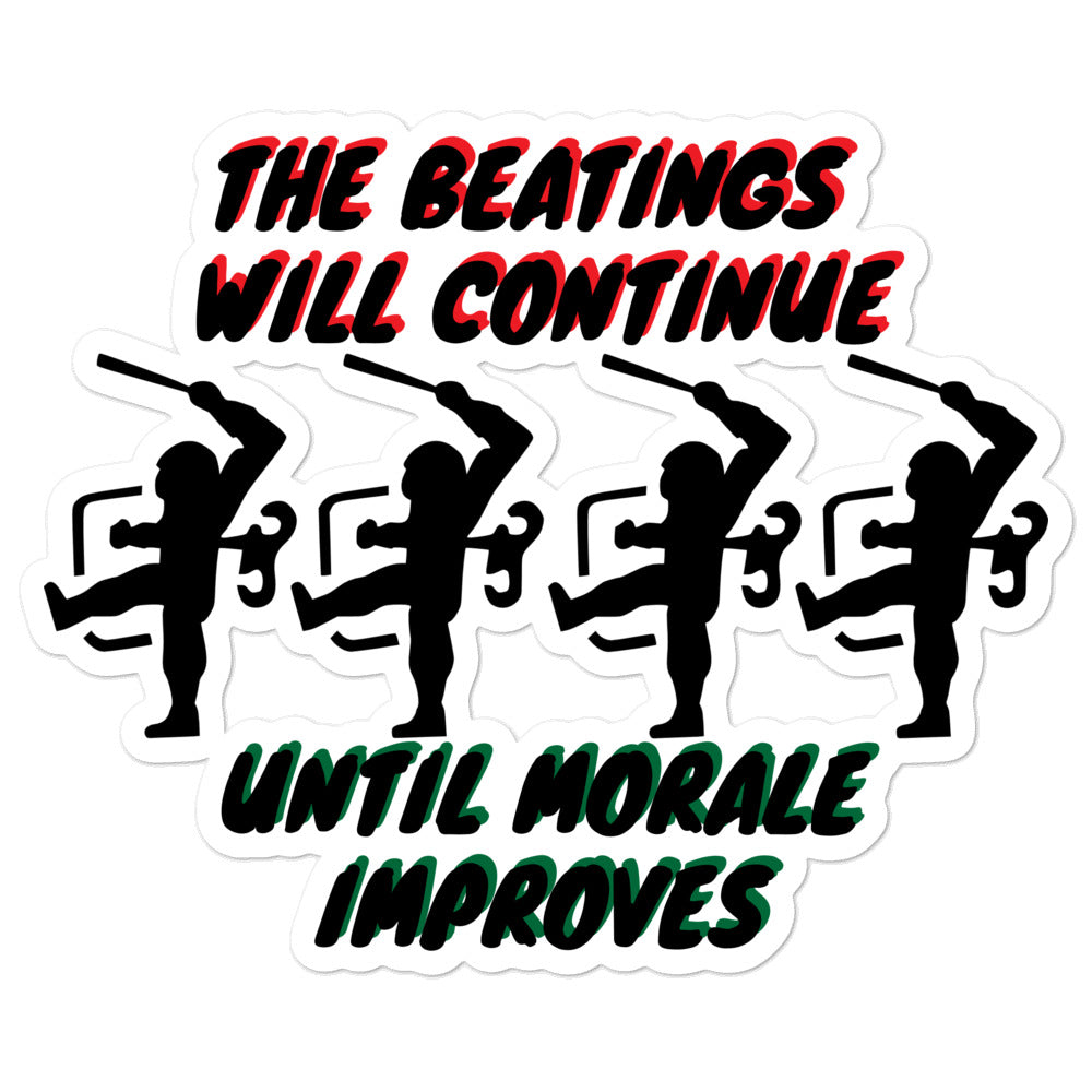 Beatings Morale Bubble-free stickers accessories