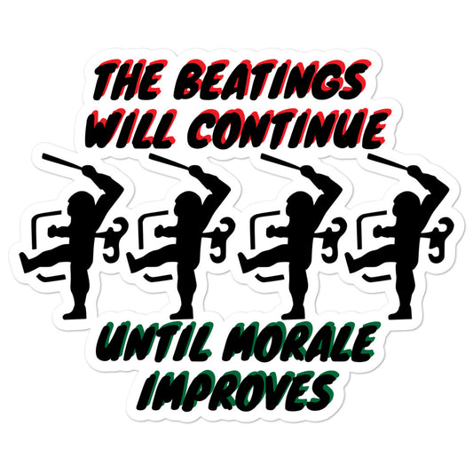Beatings Morale Bubble-free stickers accessories