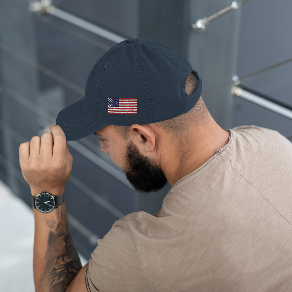 USMC & Flag Distressed Hat accessories