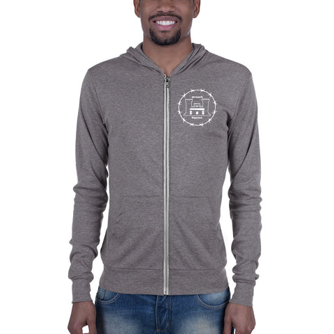 BorB Unisex zip hoodie military