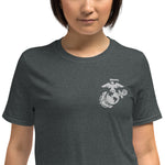 USMC Embroidered Short-Sleeve Unisex T-Shirt military