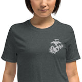 USMC Embroidered Short-Sleeve Unisex T-Shirt military