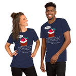 Santa Chimney Clark Short-Sleeve Unisex T-Shirt funny seasonal