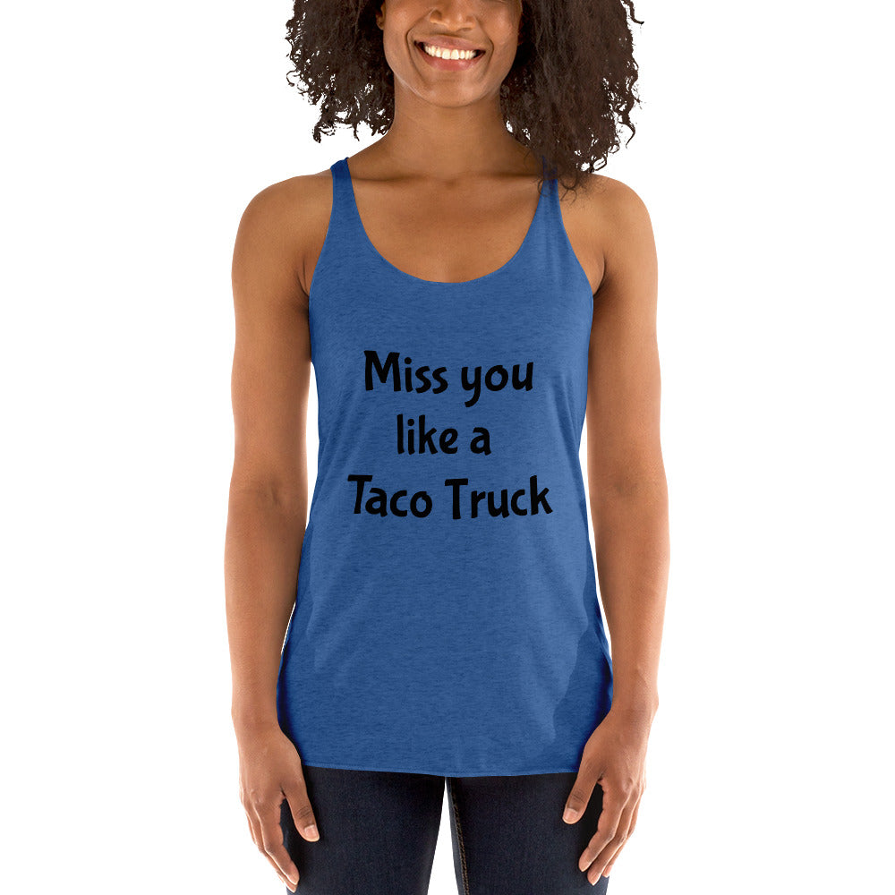 Taco Truck Dive Women's Racerback Tank