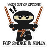 Pop Smoke Ninja Bubble-free stickers accessories