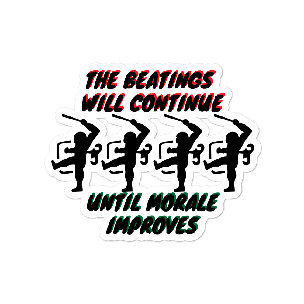 Beatings Morale Bubble-free stickers accessories