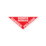 Mine Landmine Sign accessories stickers