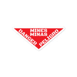 Mine Landmine Sign accessories stickers