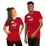 Santa Chimney Clark Short-Sleeve Unisex T-Shirt funny seasonal