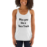 Taco Truck Dive Women's Racerback Tank