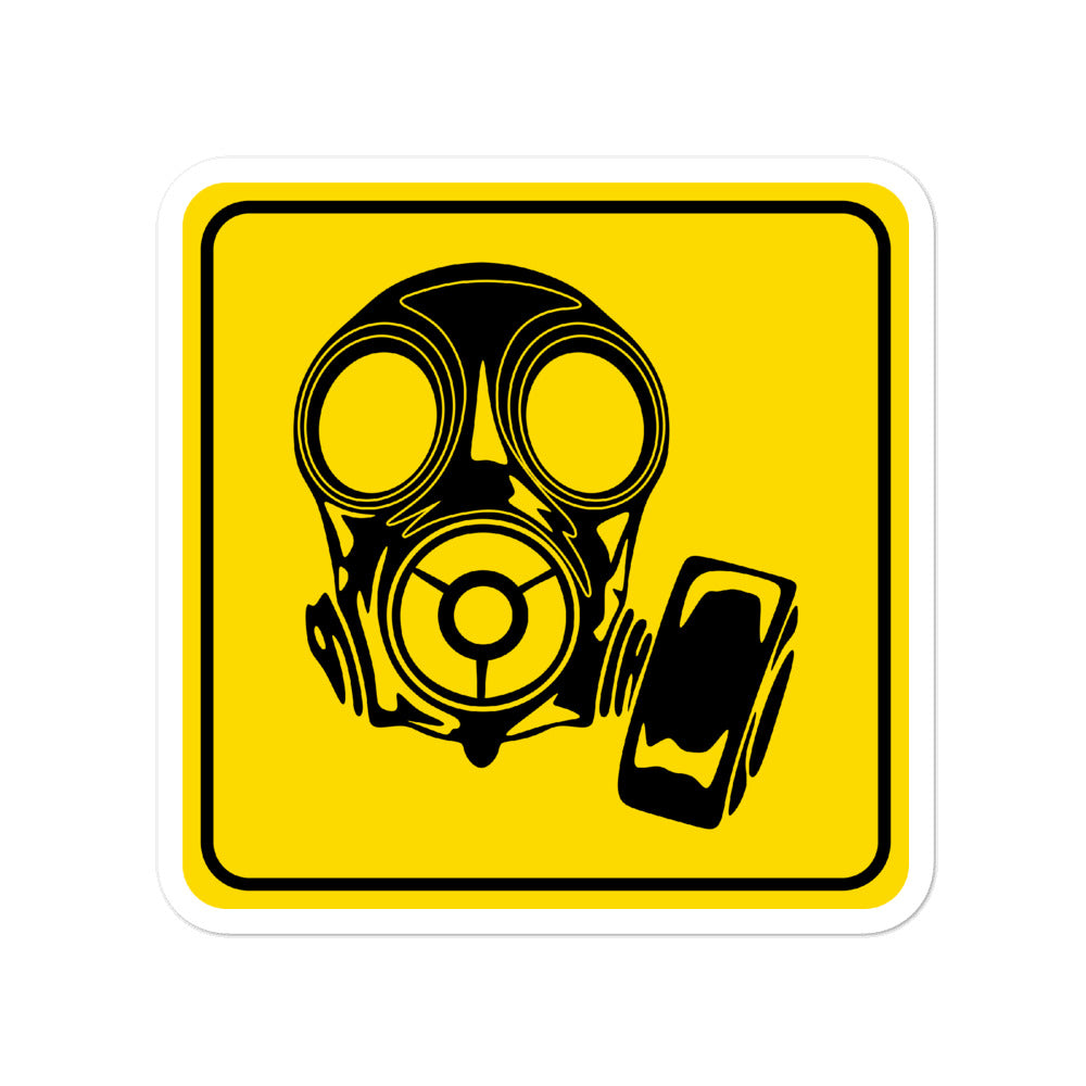 COVID Mask yellow stickers accessories