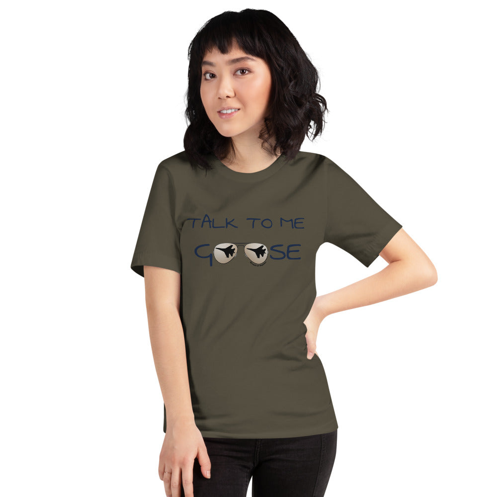 Talk to me Goose Top Gun Short-Sleeve Unisex T-Shirt funny