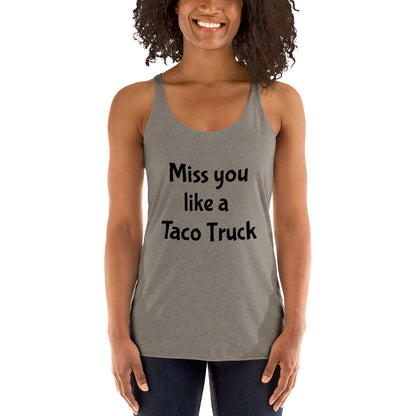 Taco Truck Dive Women's Racerback Tank