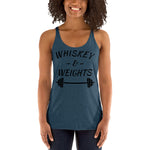 Whiskey Weights Women's Racerback Tank Funny