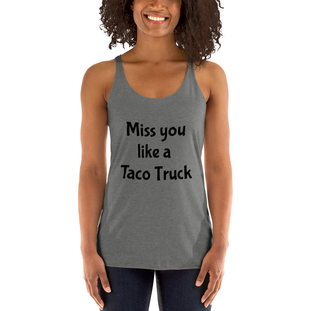 Taco Truck Dive Women's Racerback Tank